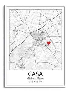 Crea la tua Mappa di Casa Personalizzata - Mostra il tuo Amore per la Tua Casa