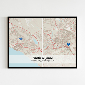 Crea la Tua Mappa Personalizzata per Ricordi di Coppia - Ideale come Regalo Romantico