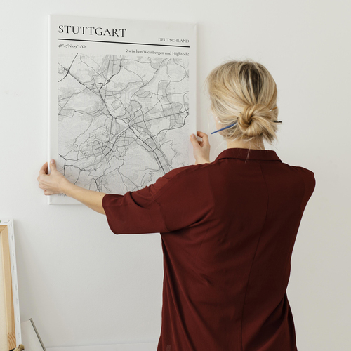 Crea la tua mappa di Stoccarda: tra vigneti e tecnologia!