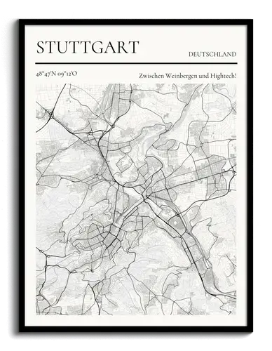 Crea la tua mappa di Stoccarda: tra vigneti e tecnologia!