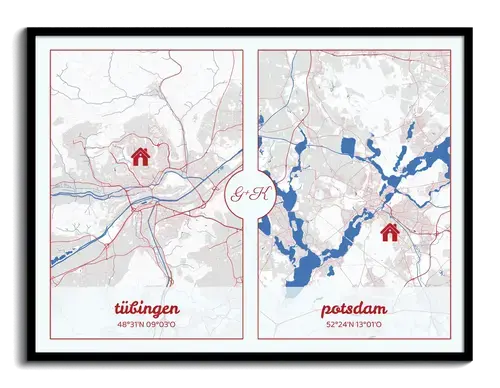 Crea la tua mappa personalizzata per coppie a distanza: collega i tuoi luoghi speciali!