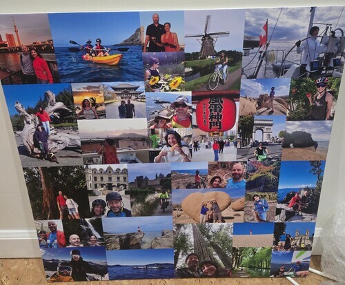 Foto del cliente Erik per la recensione Stampa Fotocollage Schiuma rigida 60x60cm